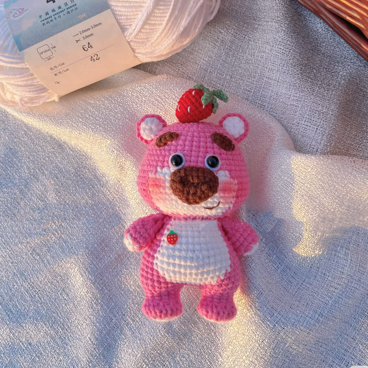 Lotso Bear Handmade Crocheted Doll