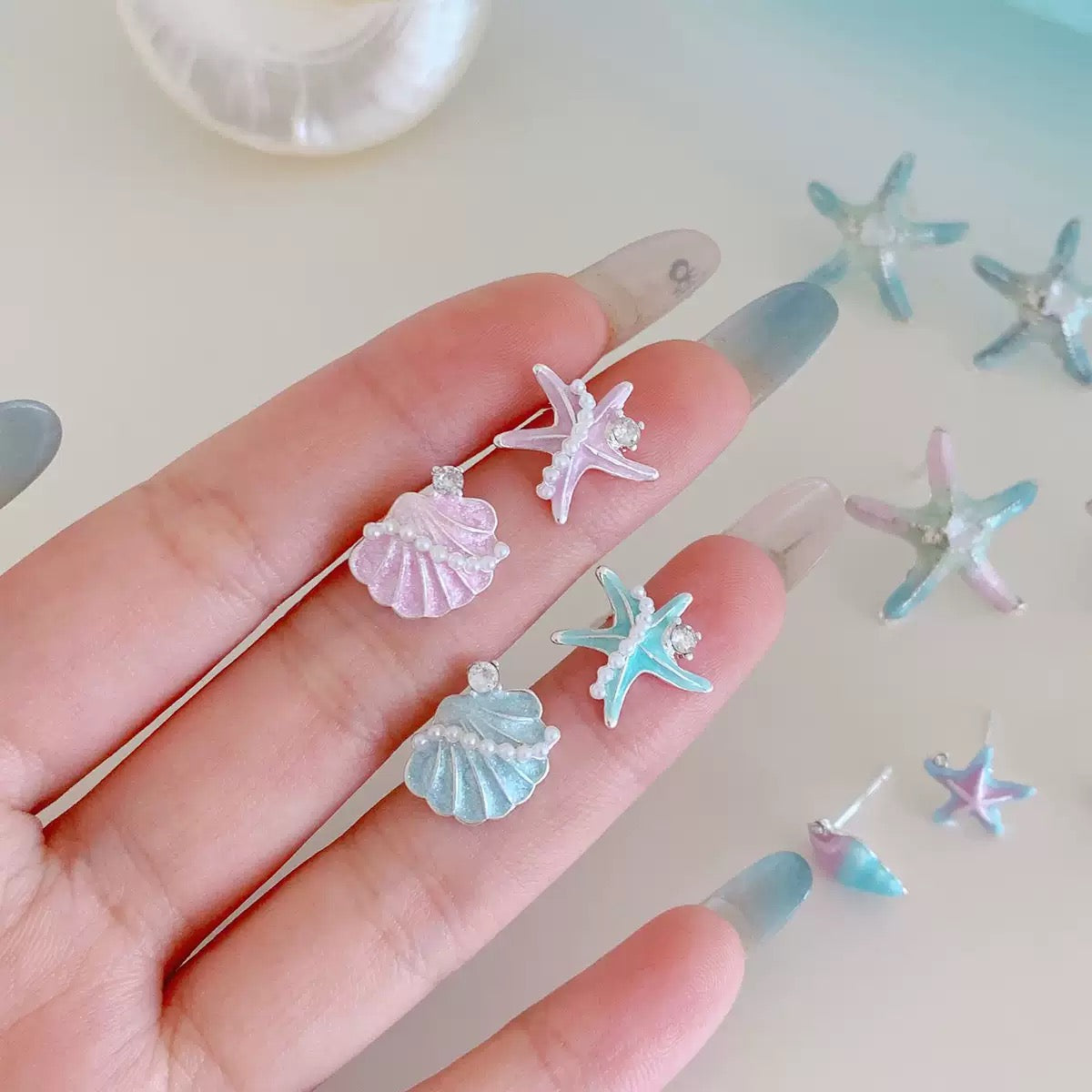 Ocean Series Stud Earrings