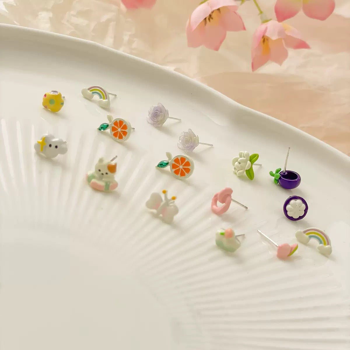 Cute Spring Animal Earring Set