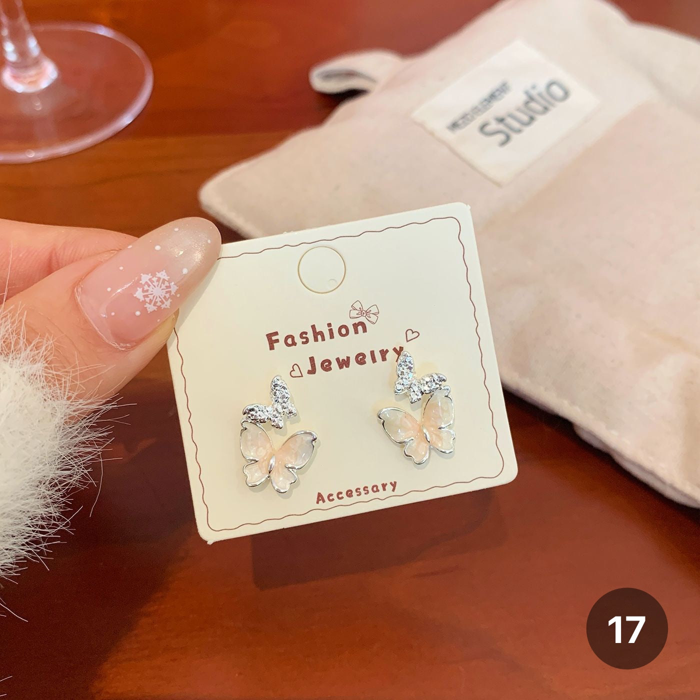 Cat eye Stone Series Earrings