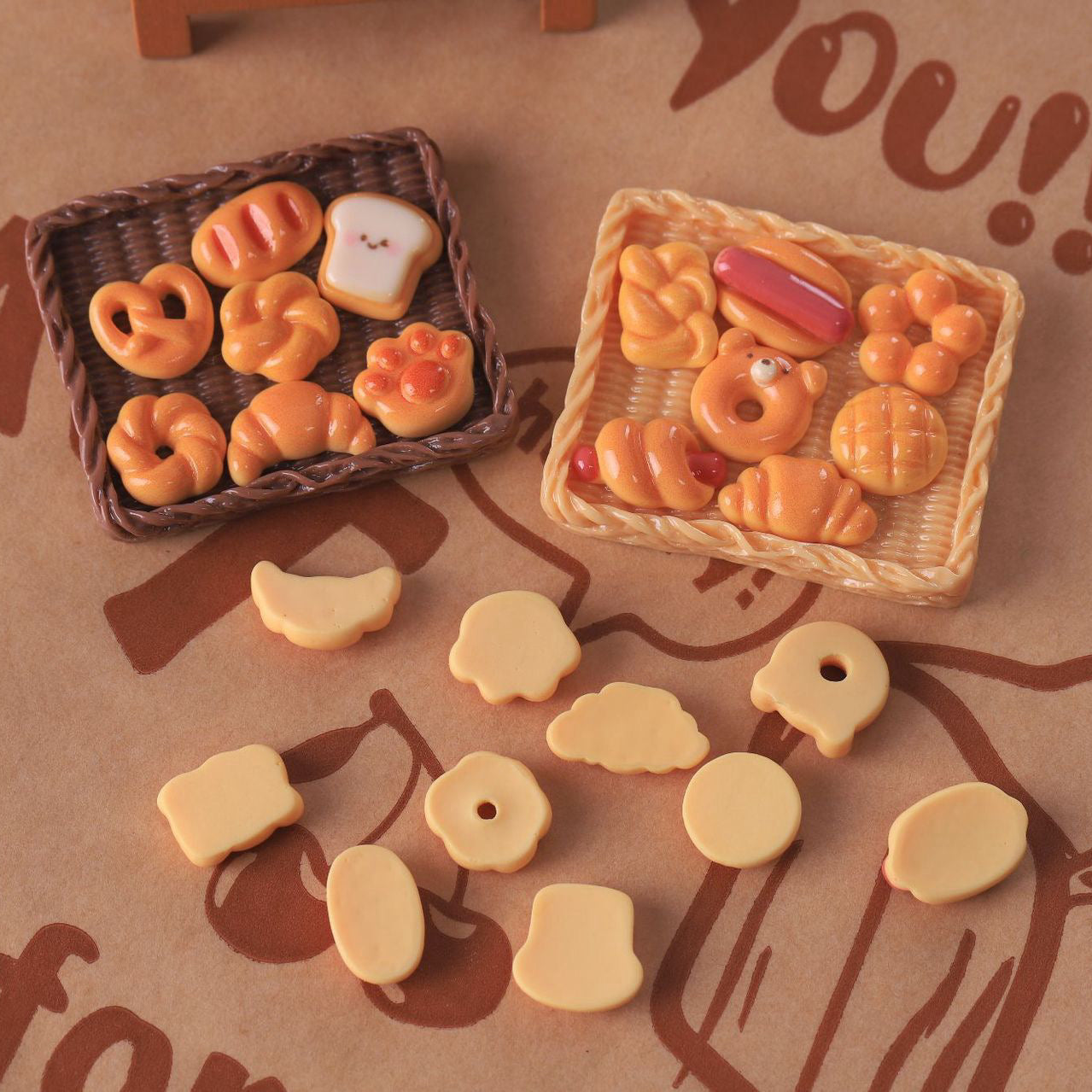 Bread Series Resin Charms