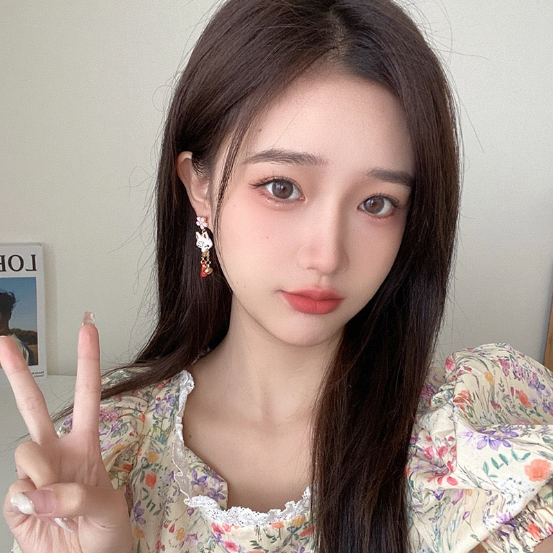 Fox and Fan Earrings