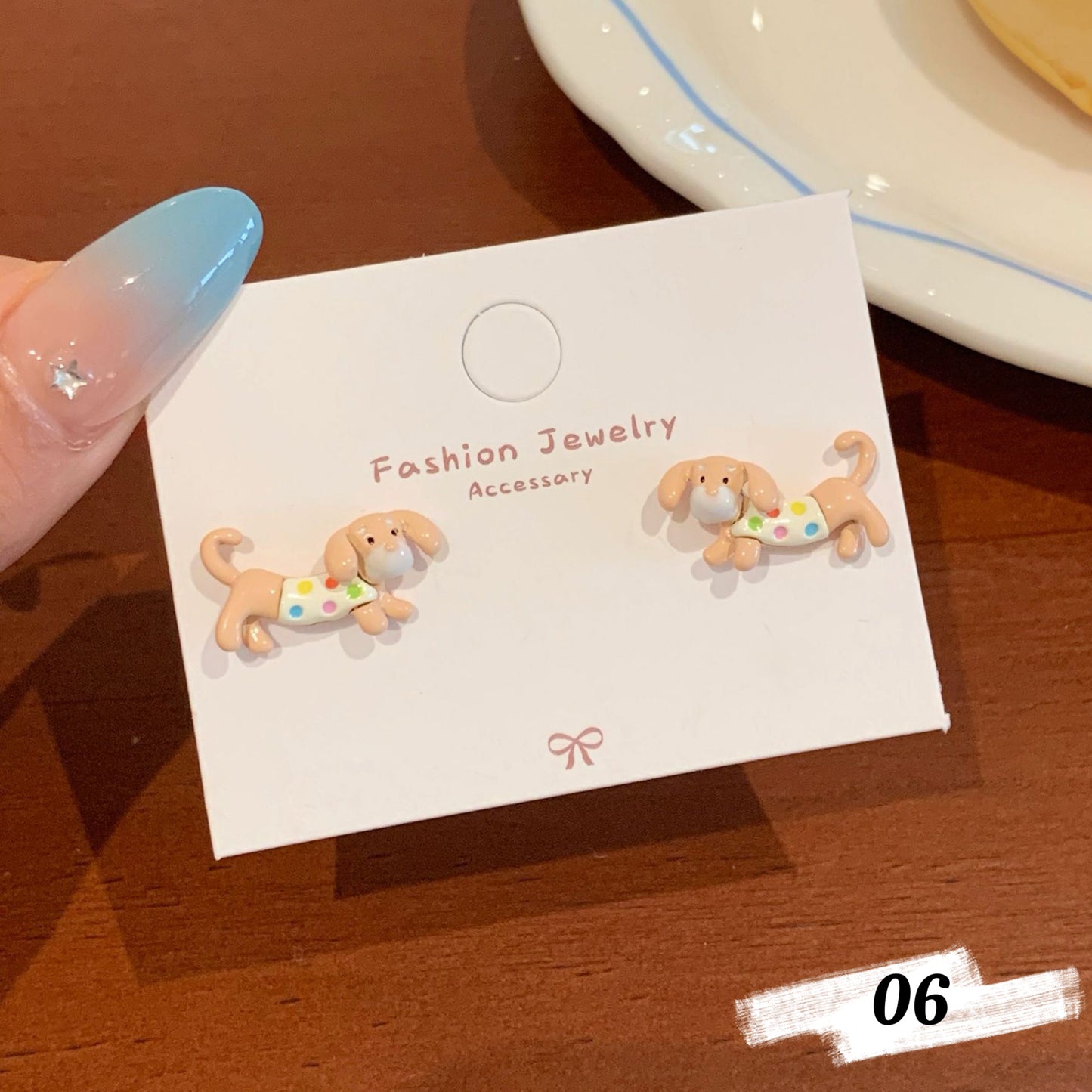 Colorful Dachshund Series Earrings