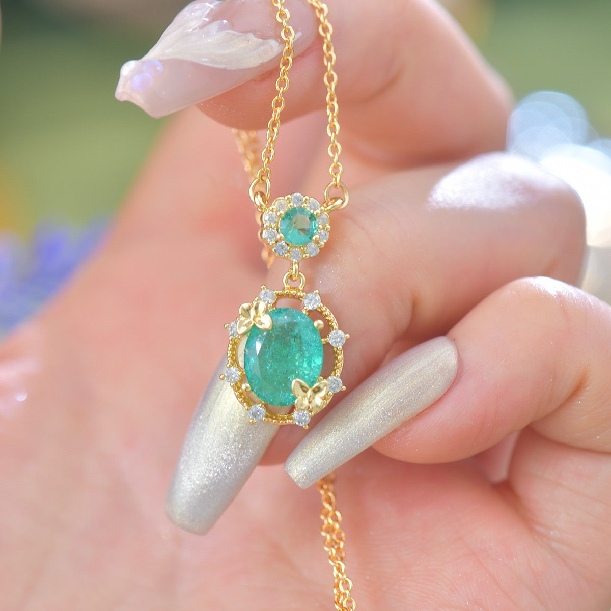 Luxe Openwork Paraiba Jewelry Set