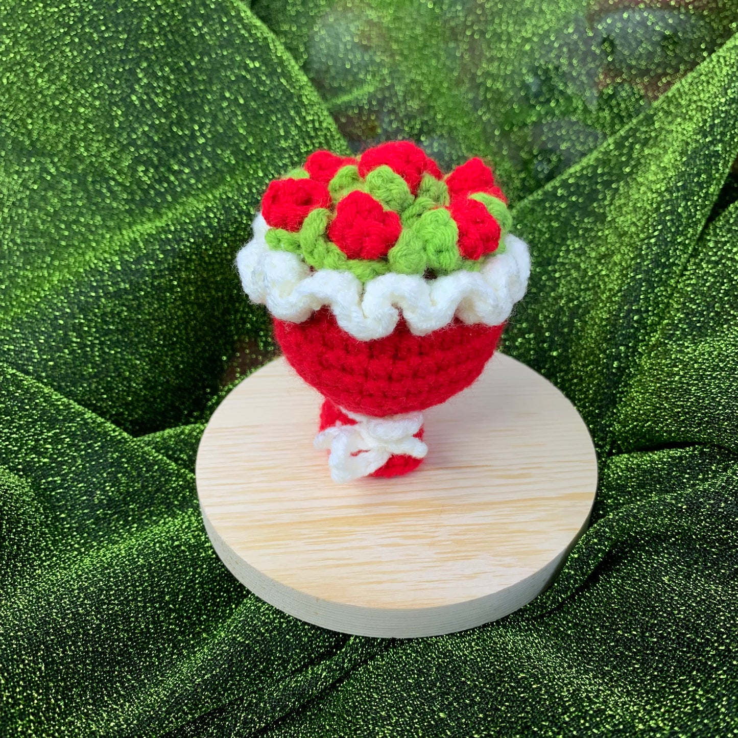 Flower Bouquet Crocheted Doll