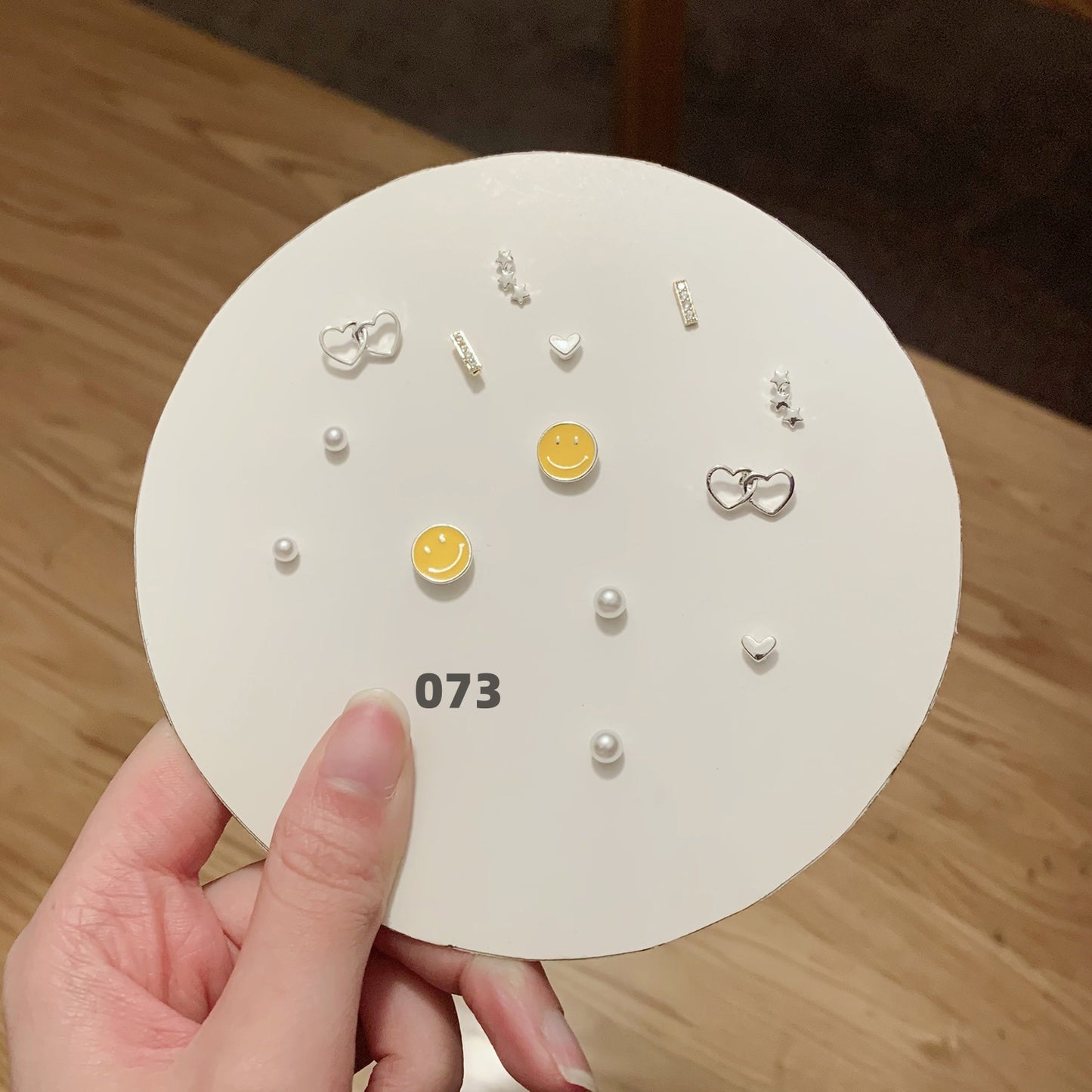 Cute Silver Earring Set