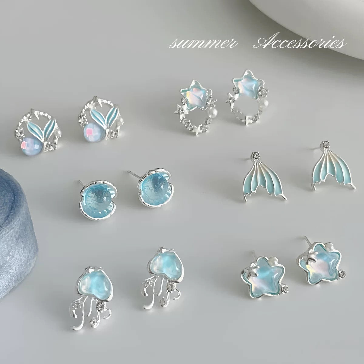 Ocean Series Stud Earrings