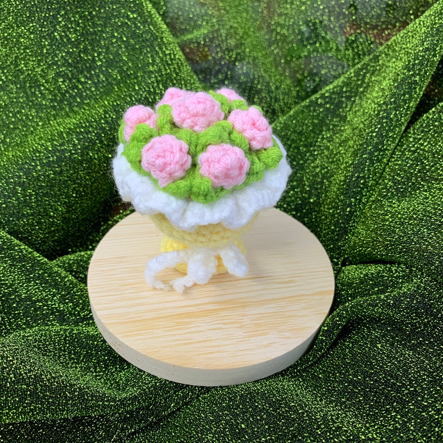 Flower Bouquet Crocheted Doll