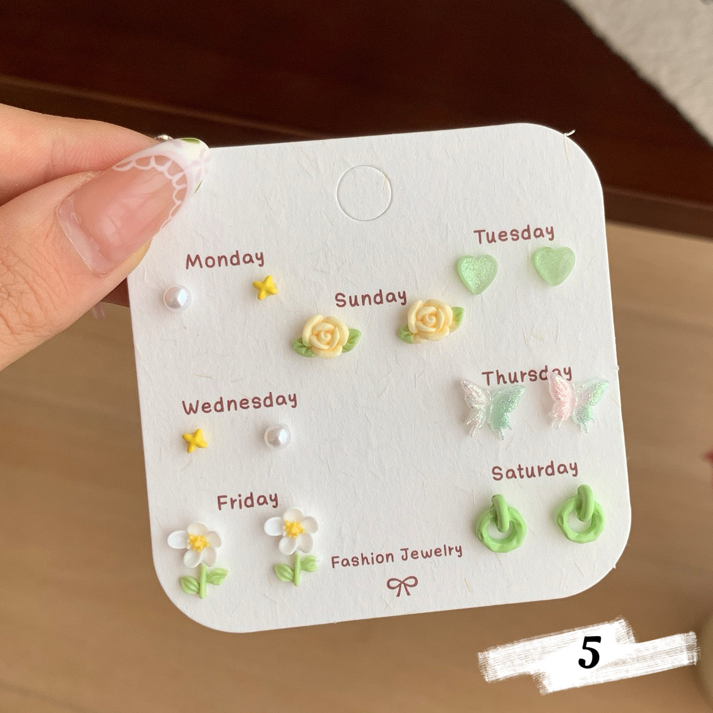 New Spring Flower Earring Set
