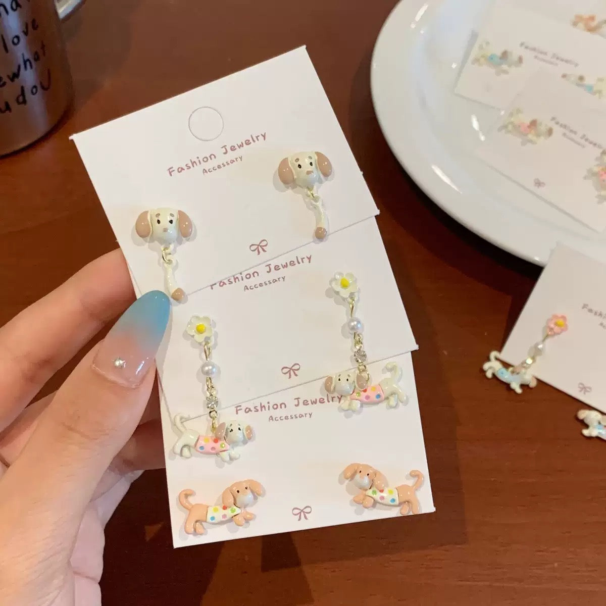 Colorful Dachshund Series Earrings