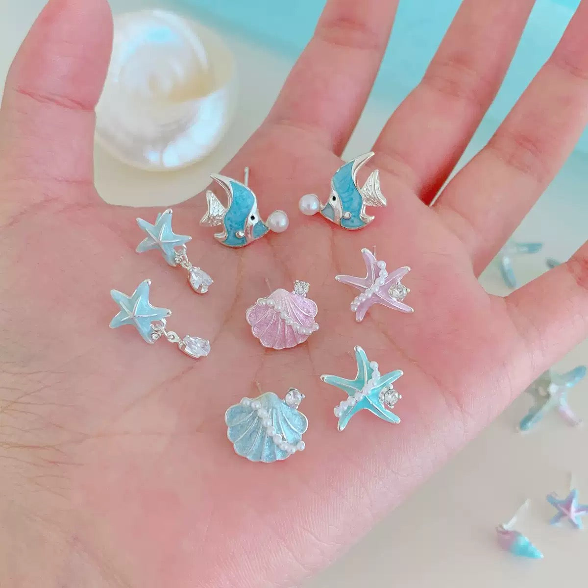 Ocean Series Stud Earrings