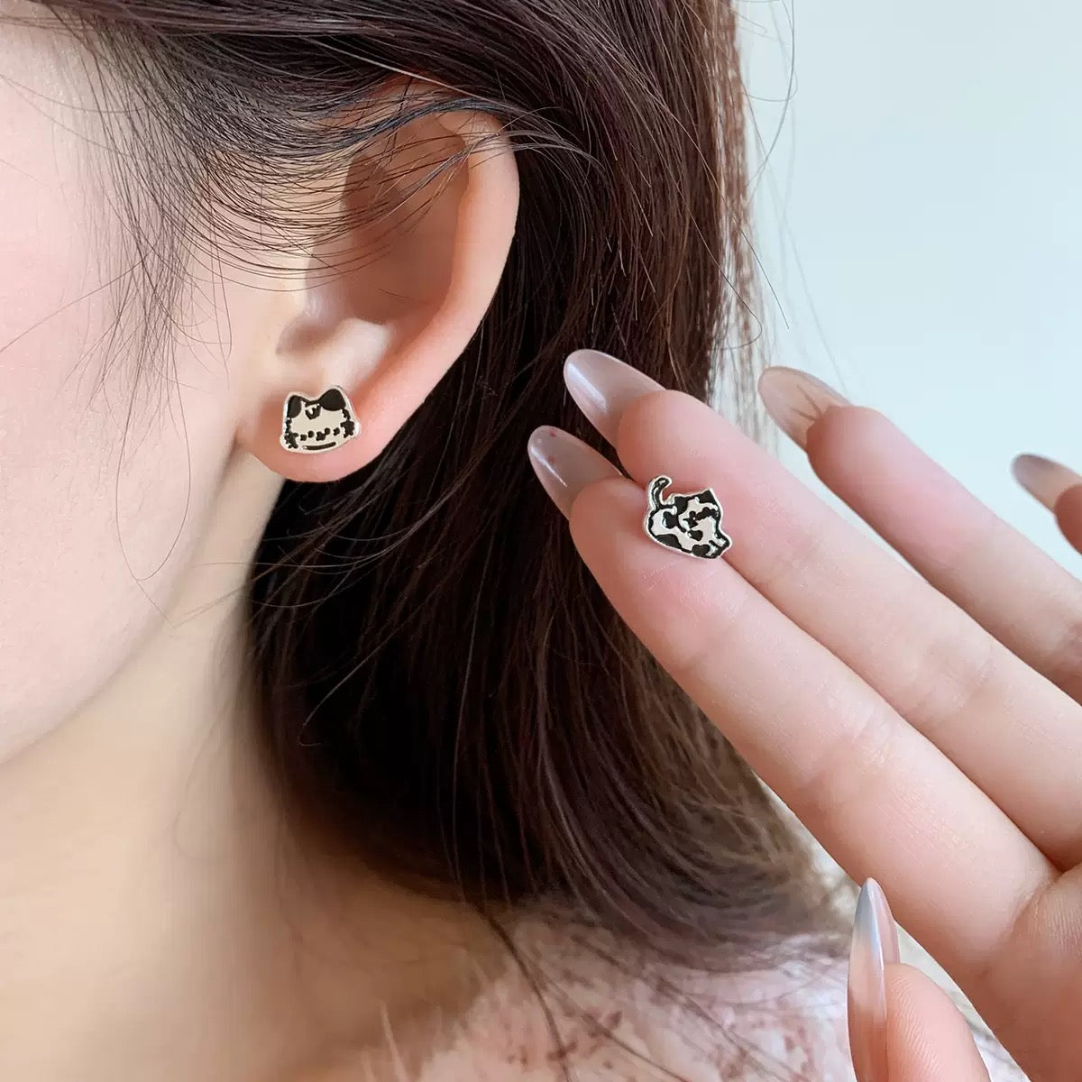 Silver Animal Earring Set
