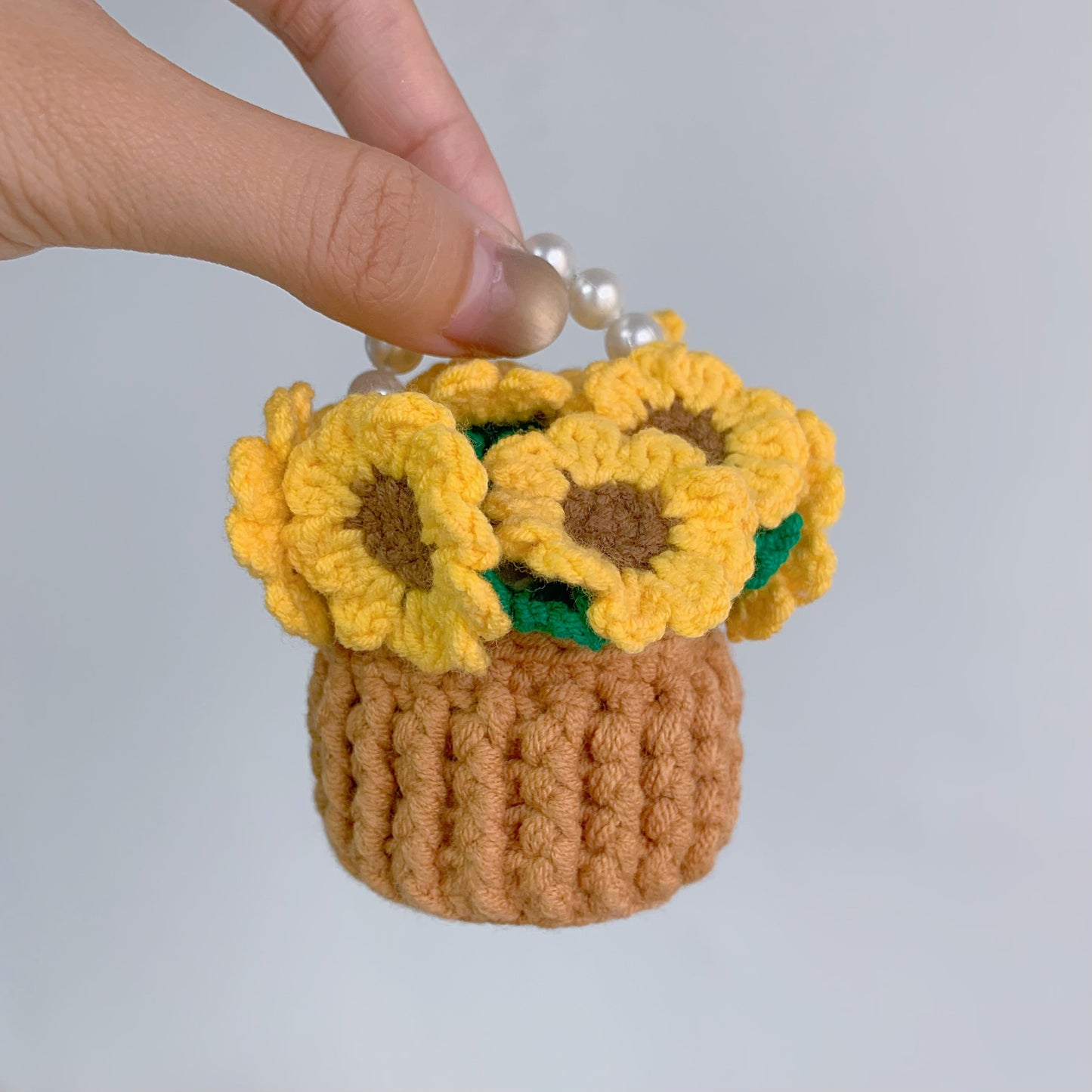 Crochet Sunflower Basket Coaster