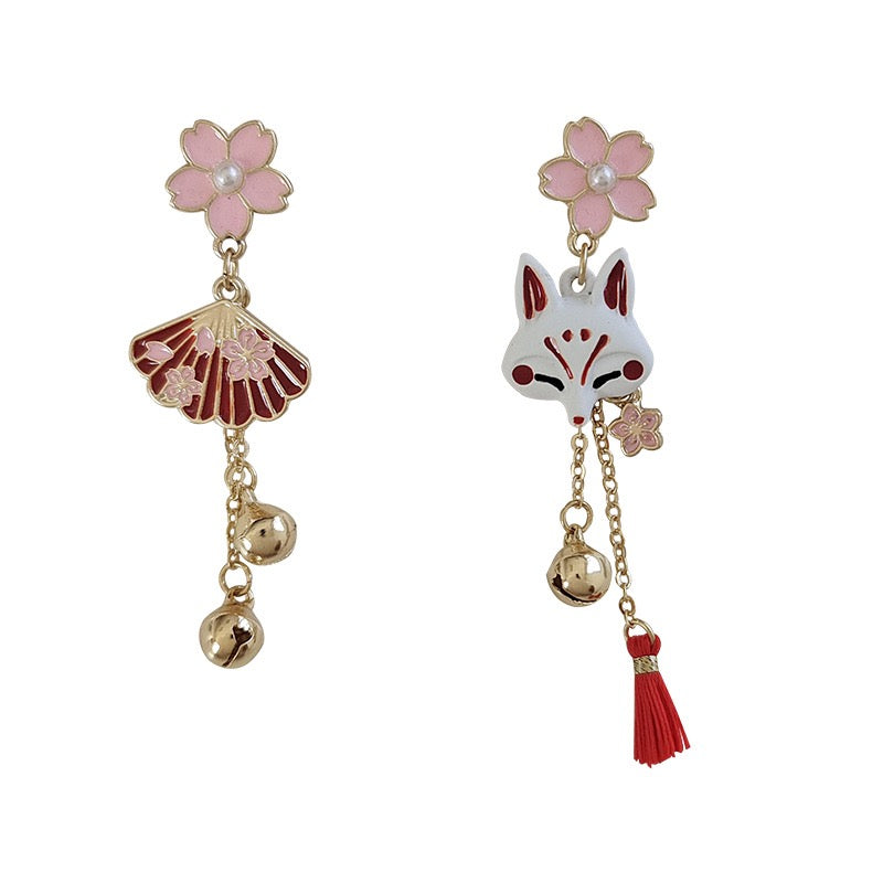 Fox and Fan Earrings