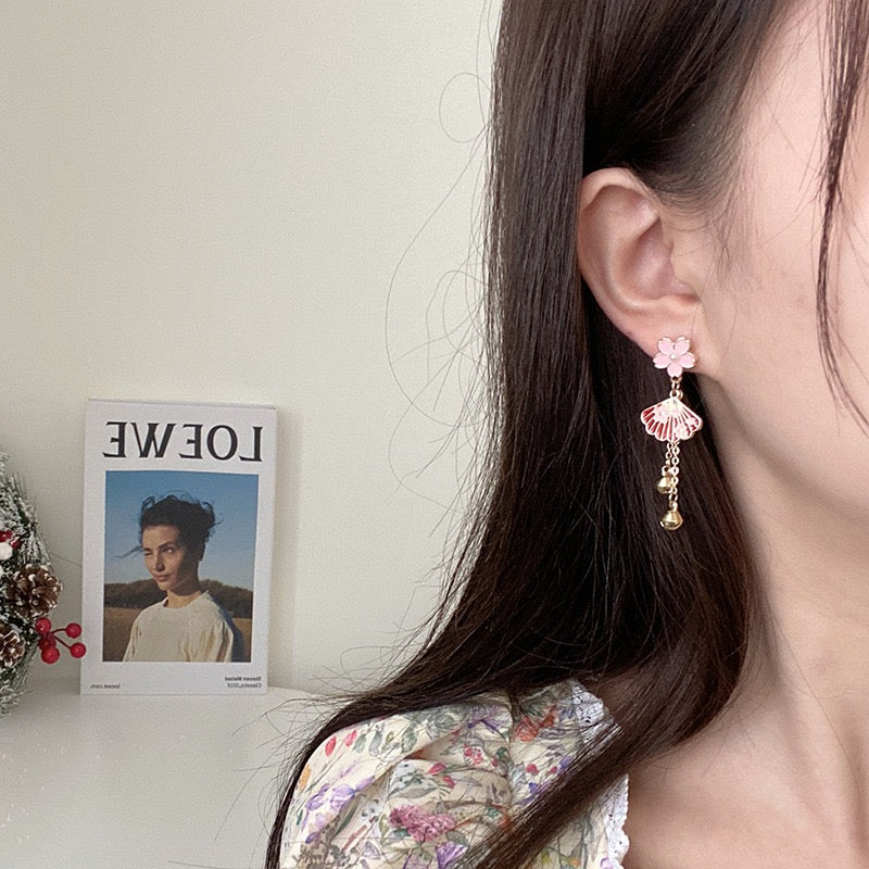 Fox and Fan Earrings