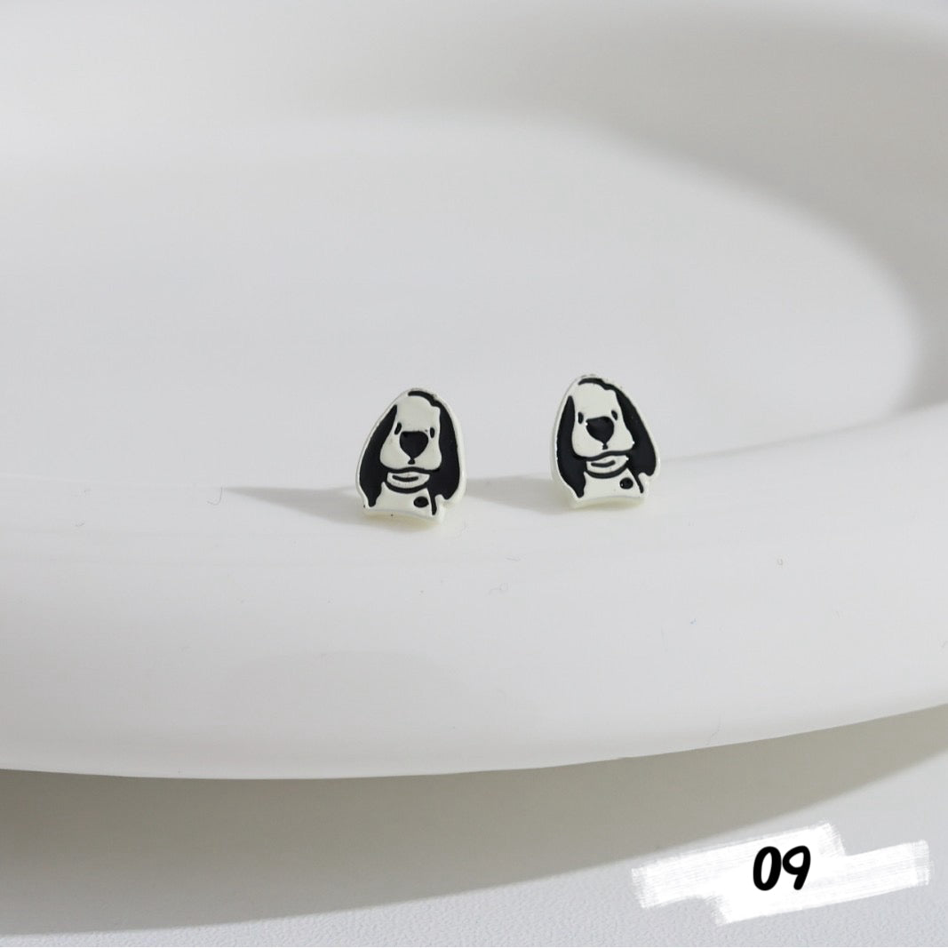 Silver Animal Stud Earrings