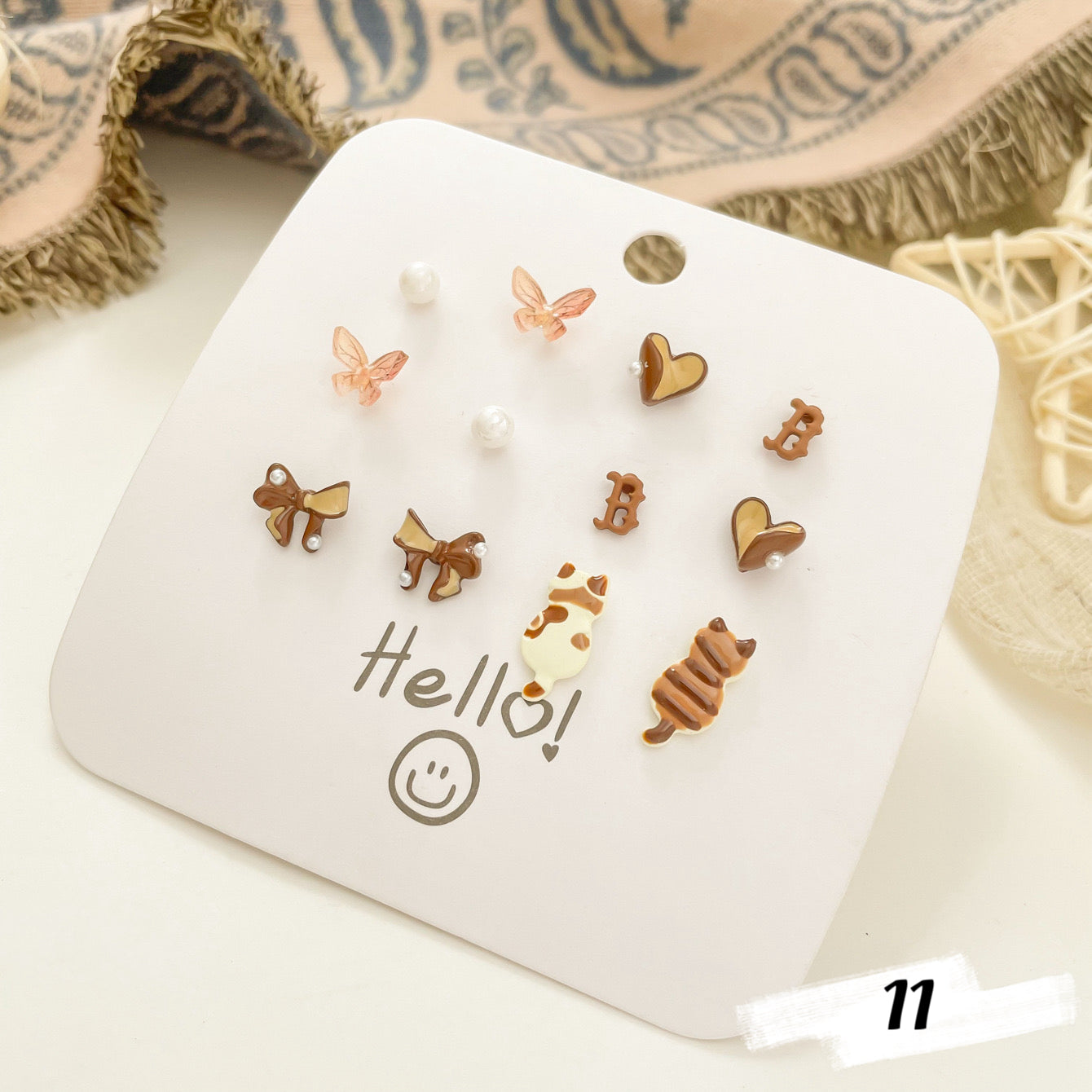 Cute Spring Animal Earring Set