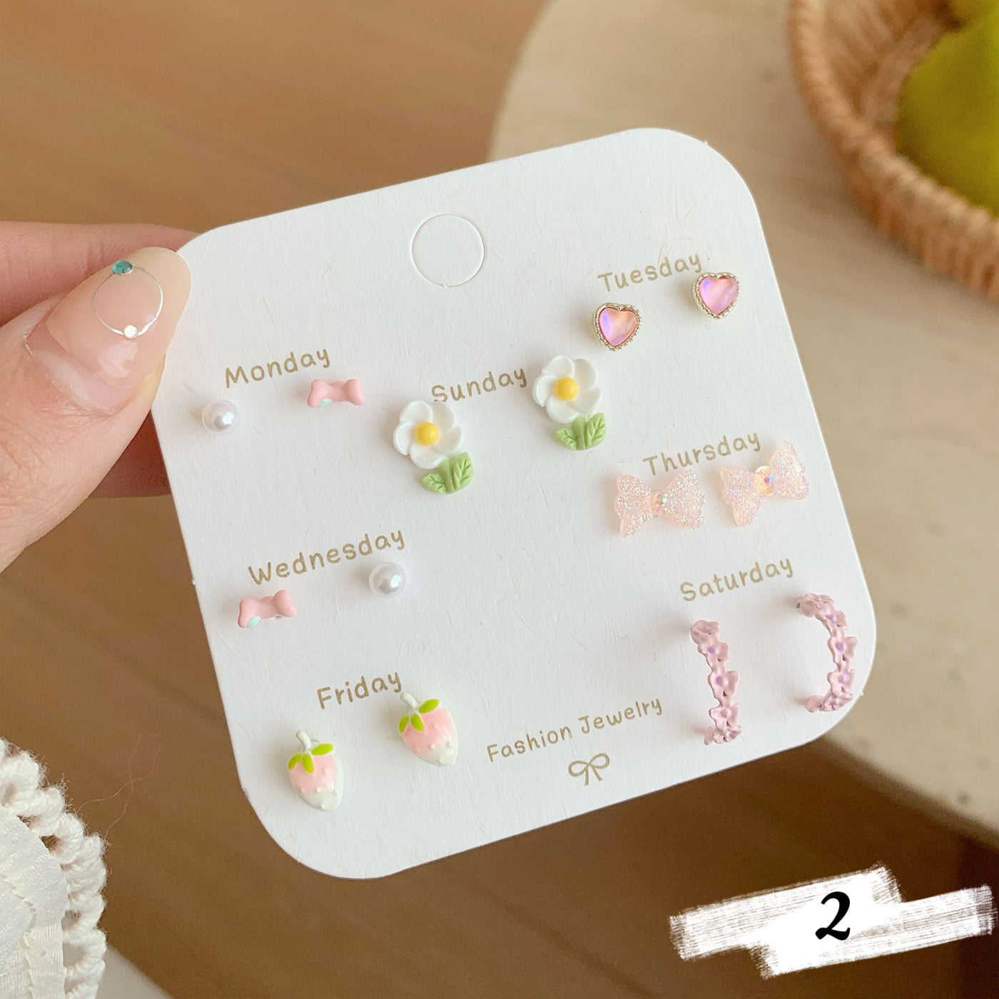 New Spring Flower Earring Set