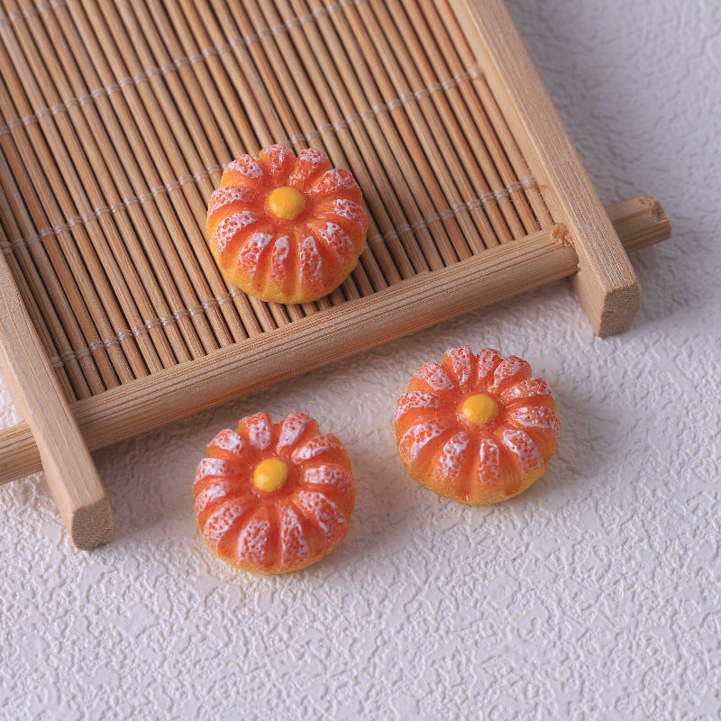 Food Play DIY Accessories Realistic Miniature Bread Butter Glue Handmade Decoration Key Buckle Pendant Resin Accessories