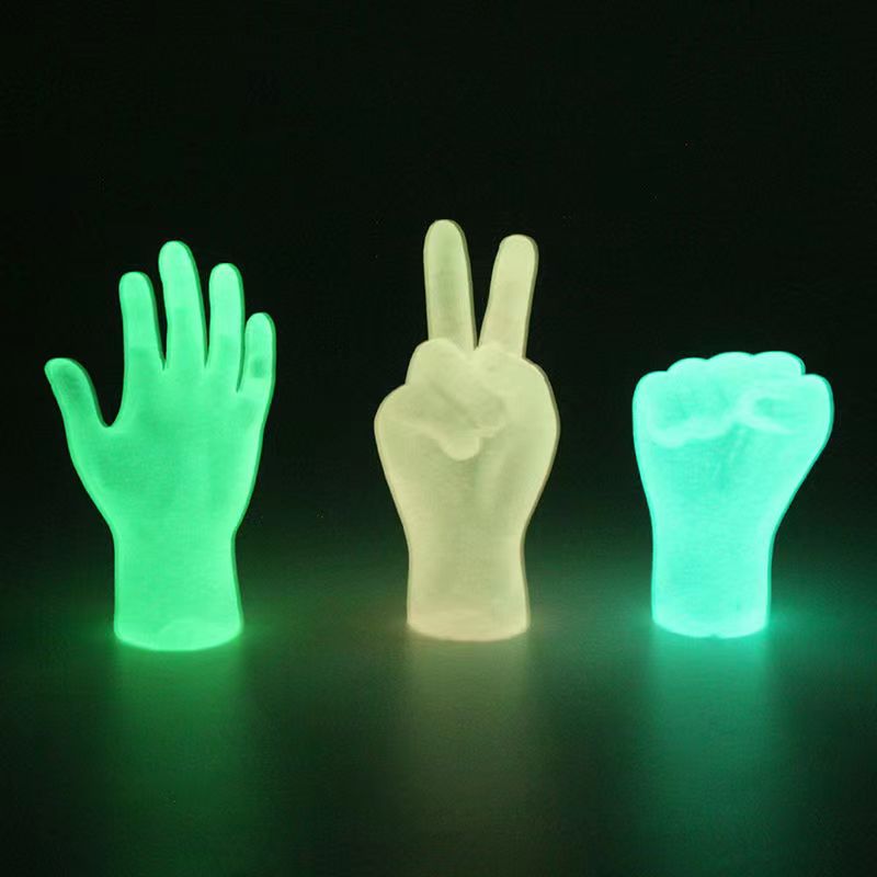 Glowing Rubber Mini Cute Gloves (Strong Luminous)