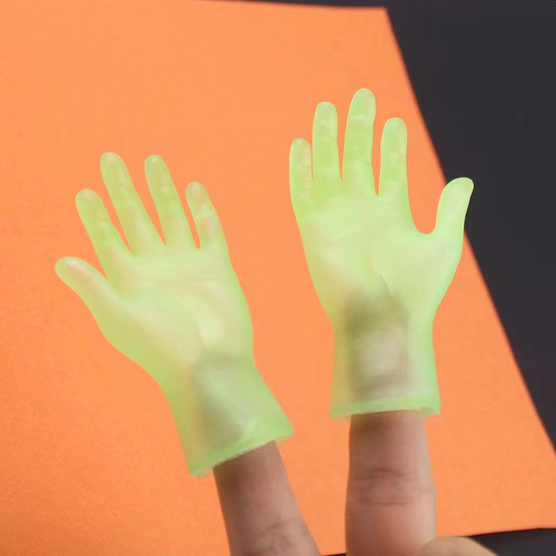Glowing Rubber Mini Cute Gloves (Strong Luminous)
