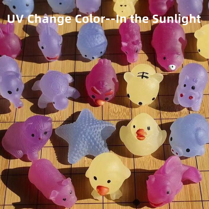 Luminous/UV Change Mochi Toys Glow in the dark