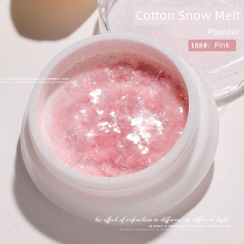 Cotton Snow Melt Nail Powder