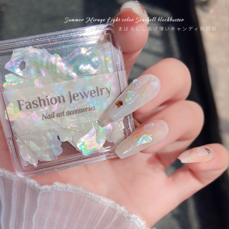 Natural Manicure Shell Pieces Set