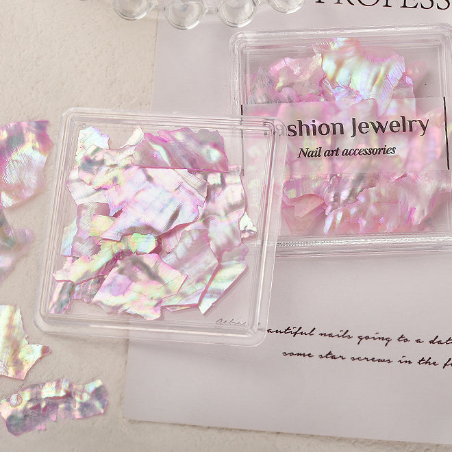 Natural Manicure Shell Pieces Set
