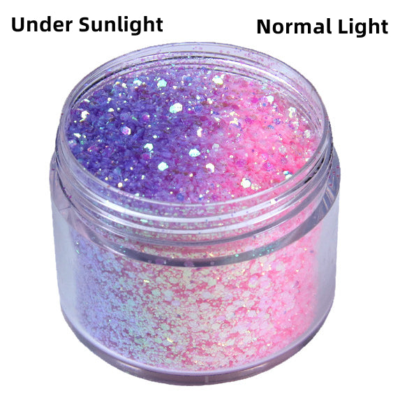 UV change color Powder 12 colors Set