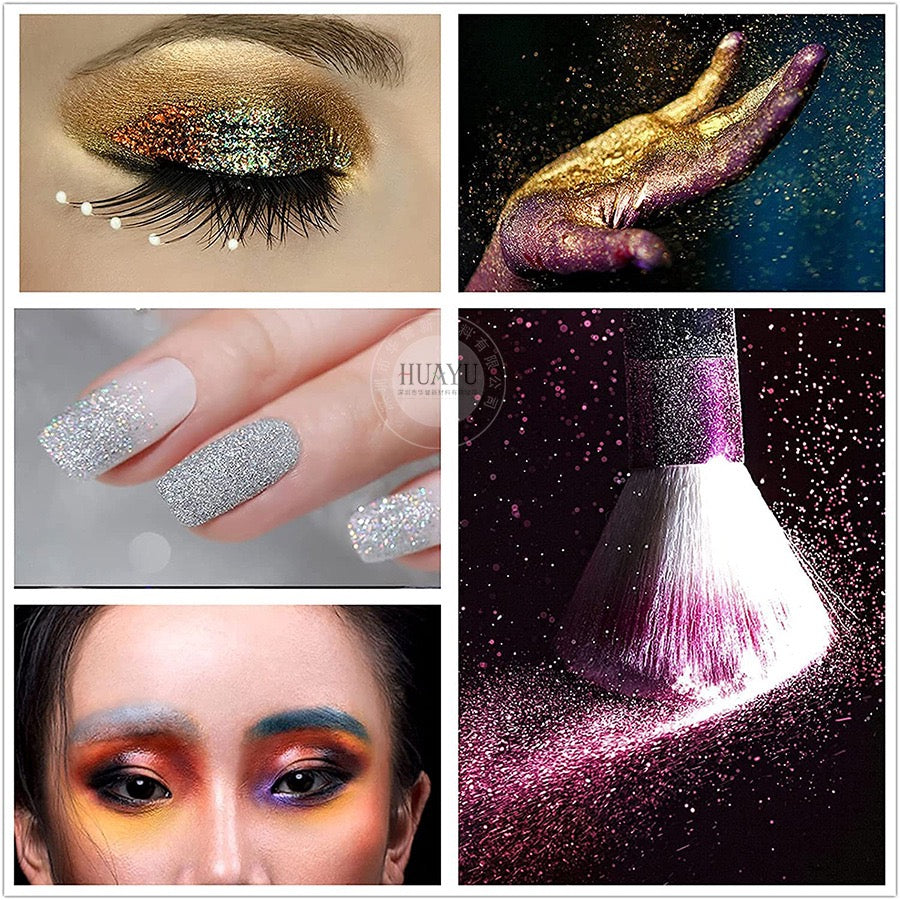 UV change color Powder 12 colors Set