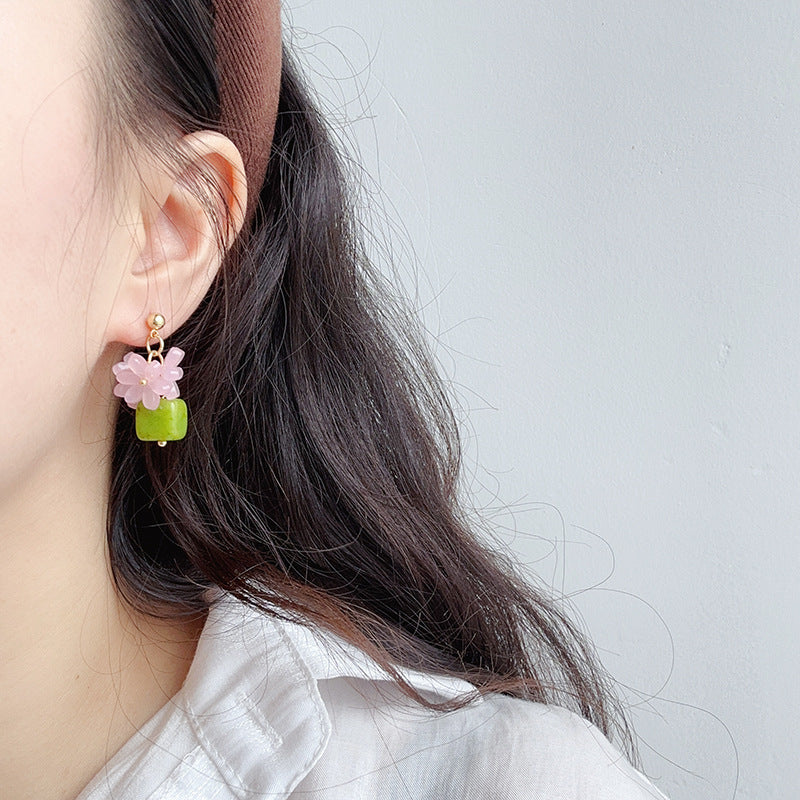 Green Field Garden Sweet Earrings