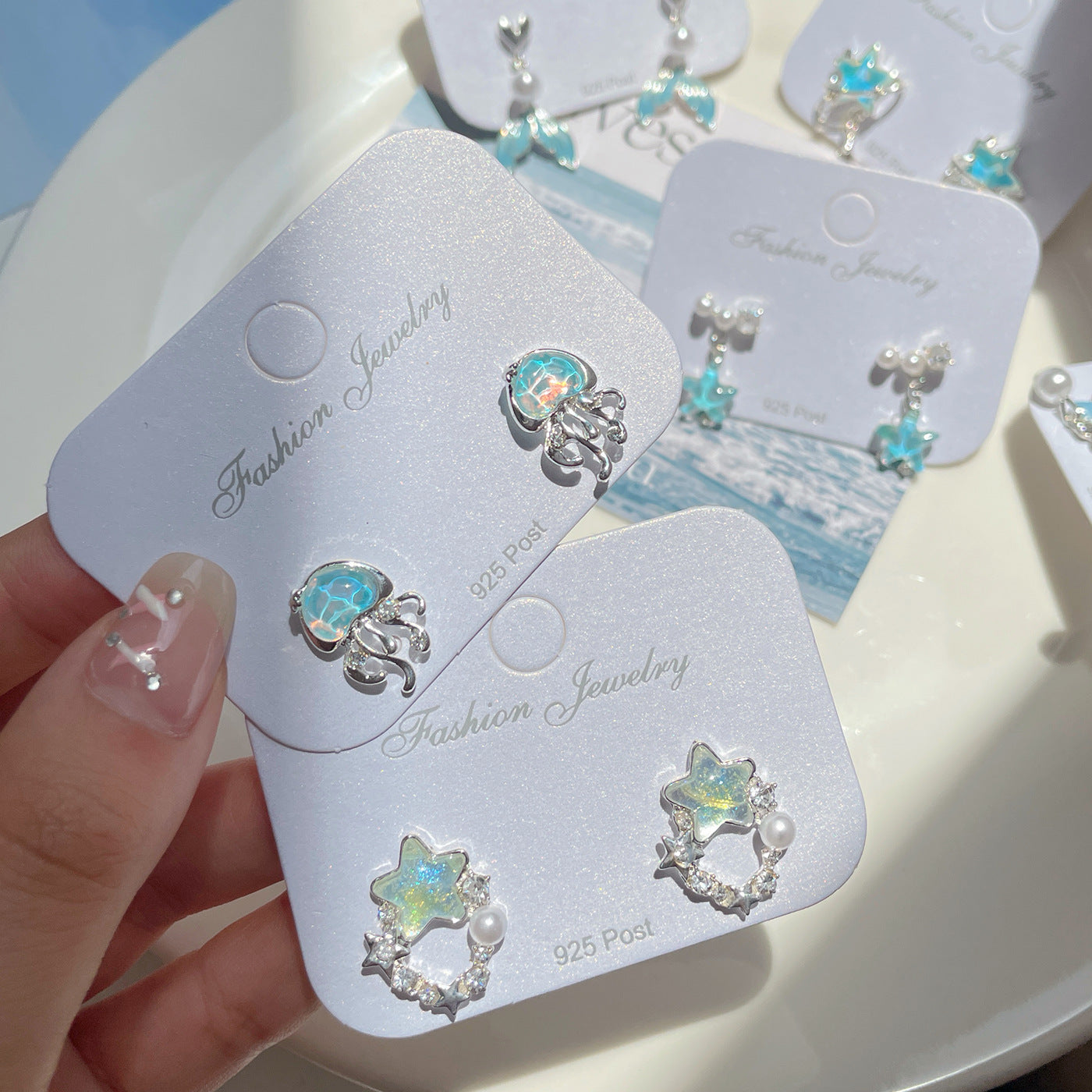 Oceanic Delicate Dangle Earrings