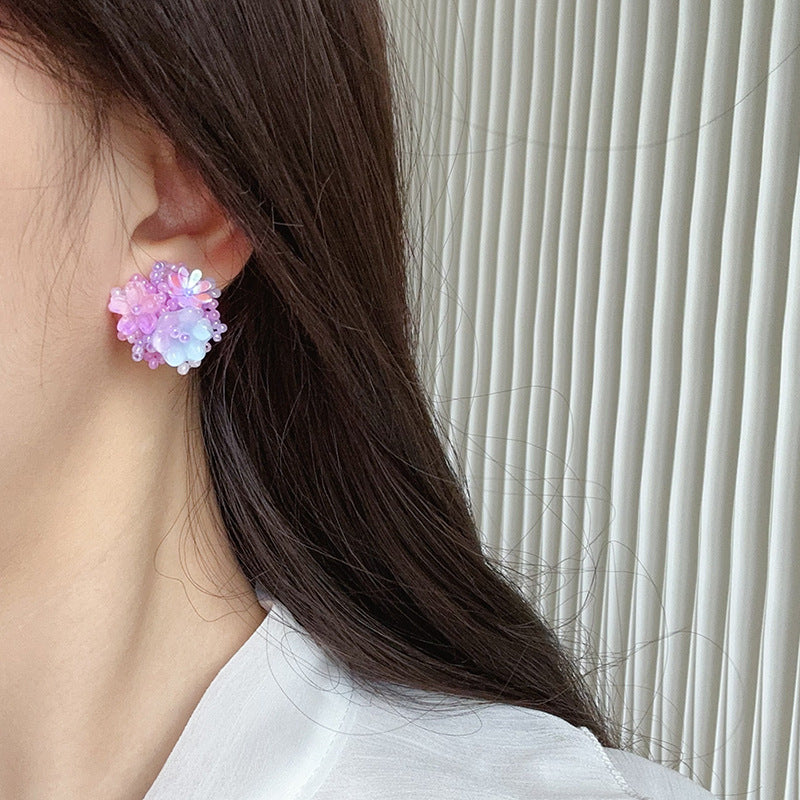 Summer sweet flower earrings