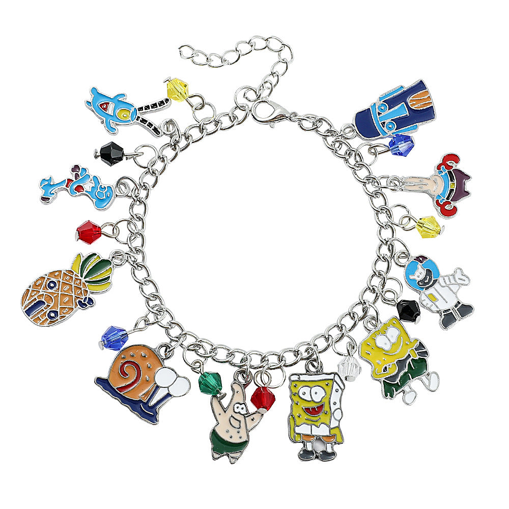 Cute Spongeboob PanDola Beaded Bracelet