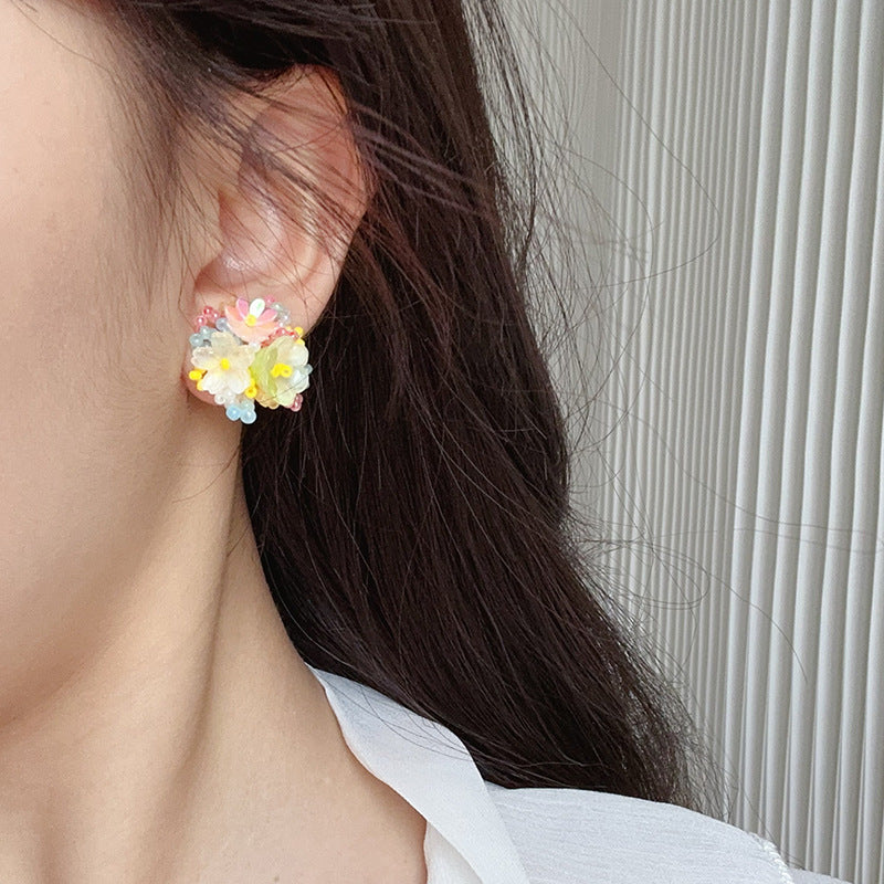 Summer sweet flower earrings