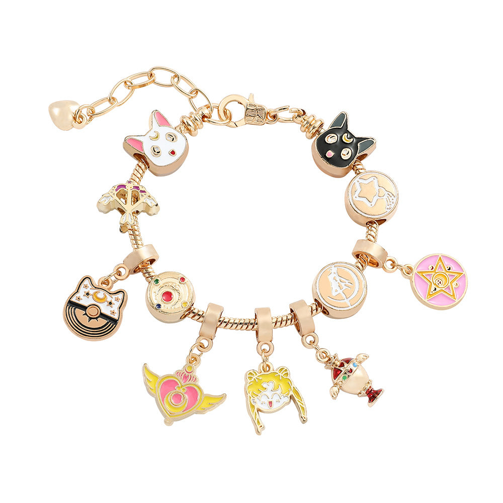 Cute Saiilor Moon PanDola Beaded Bracelet