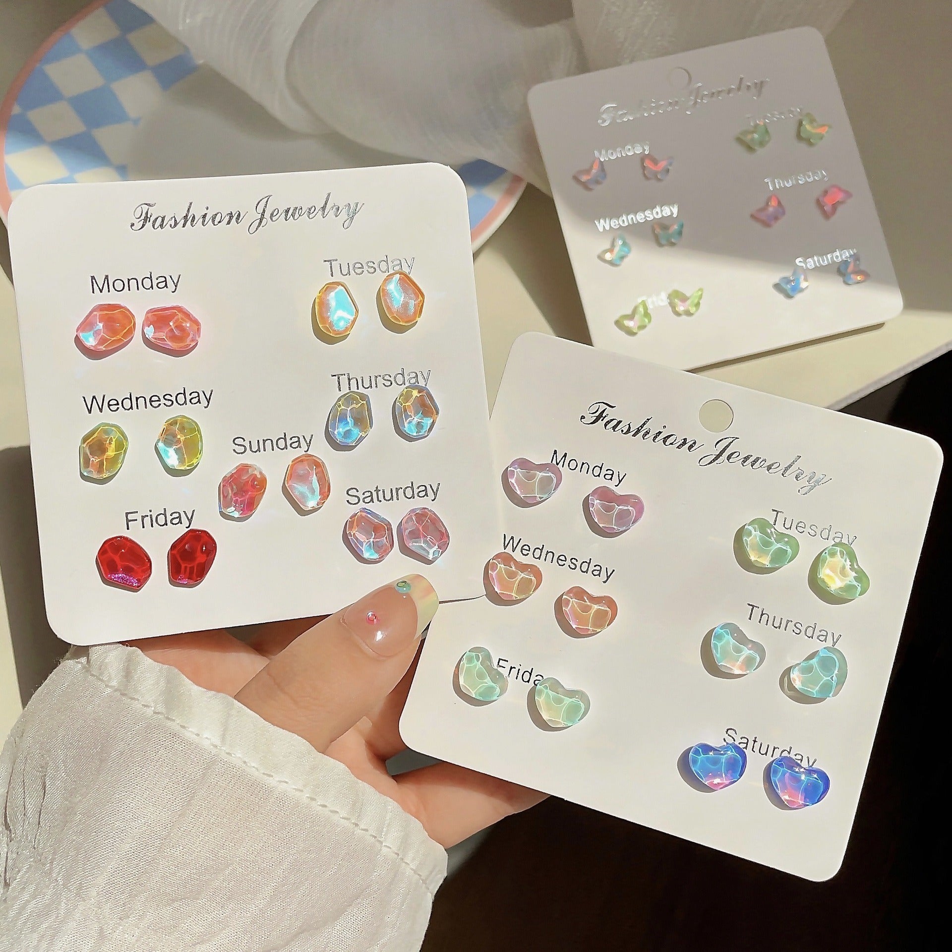 Galaxy Stone Earrings Set