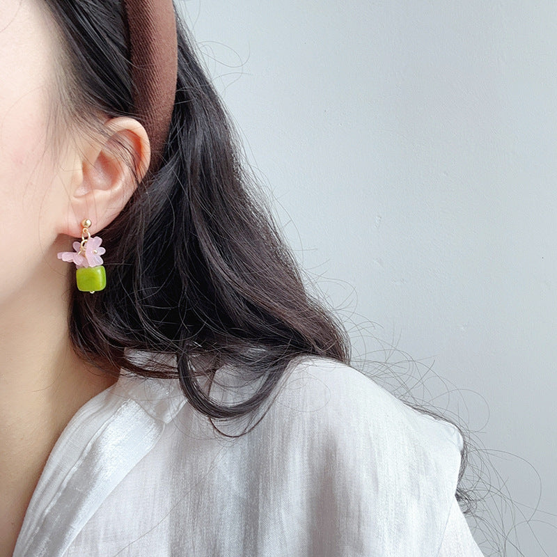 Green Field Garden Sweet Earrings