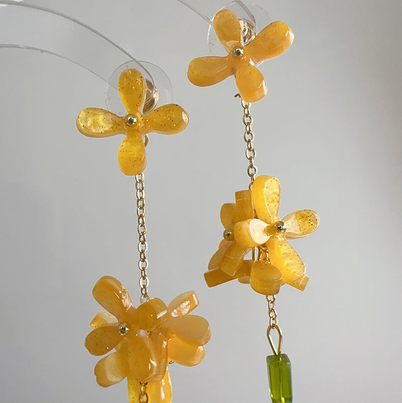 Osmanthus dangle earrings