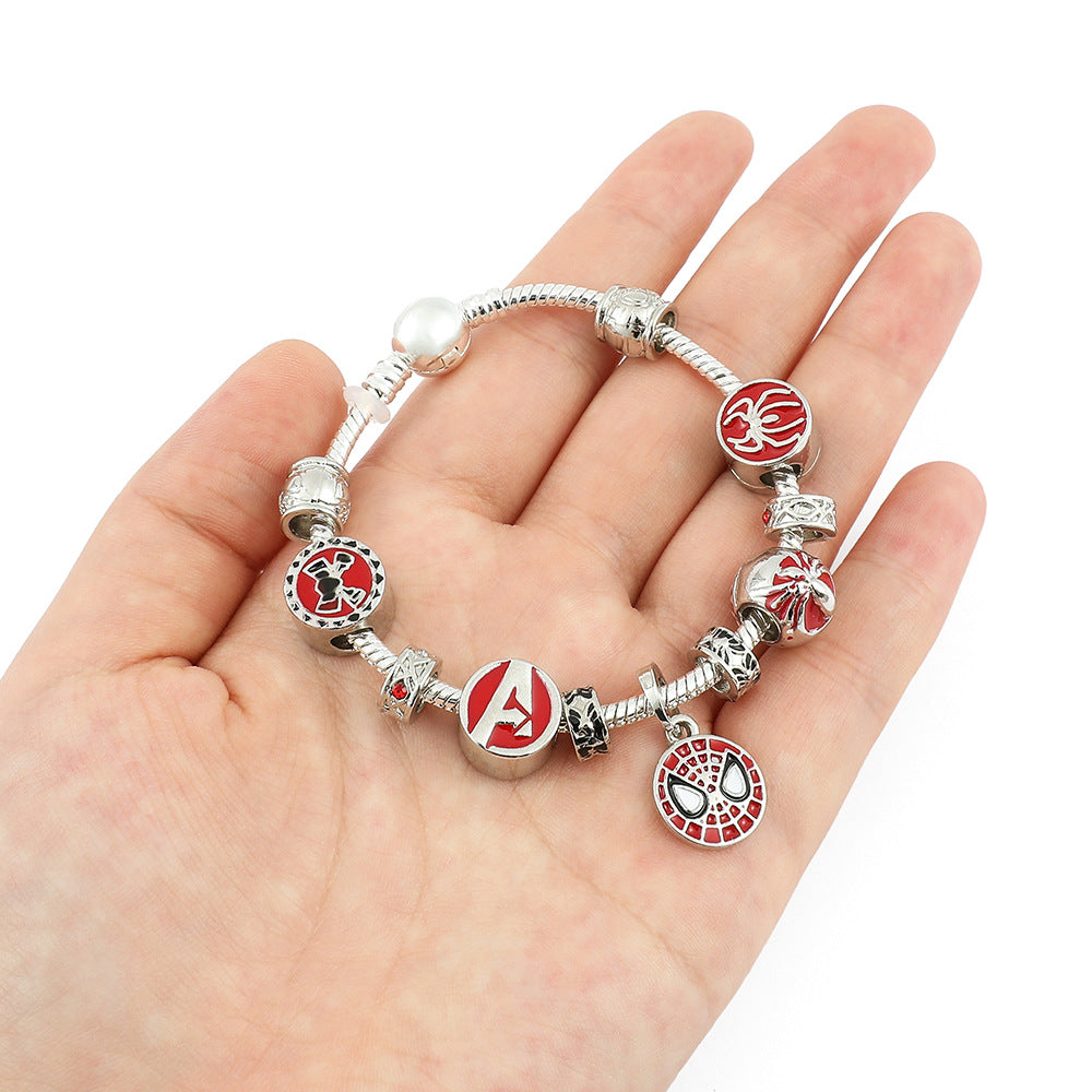 Cute Spiderrman PanDola Beaded Bracelet