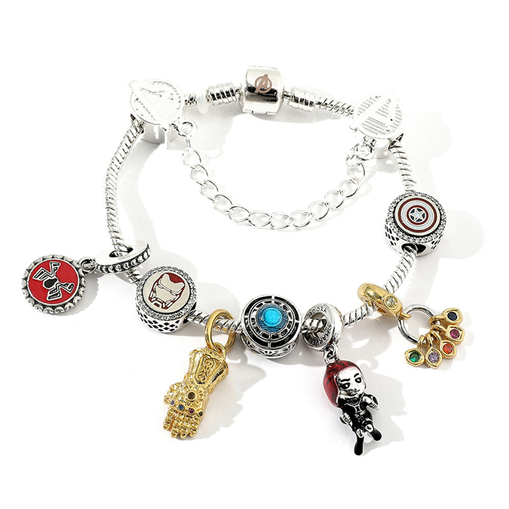 Cute Marvel Superhero PanDola Beaded Bracelet