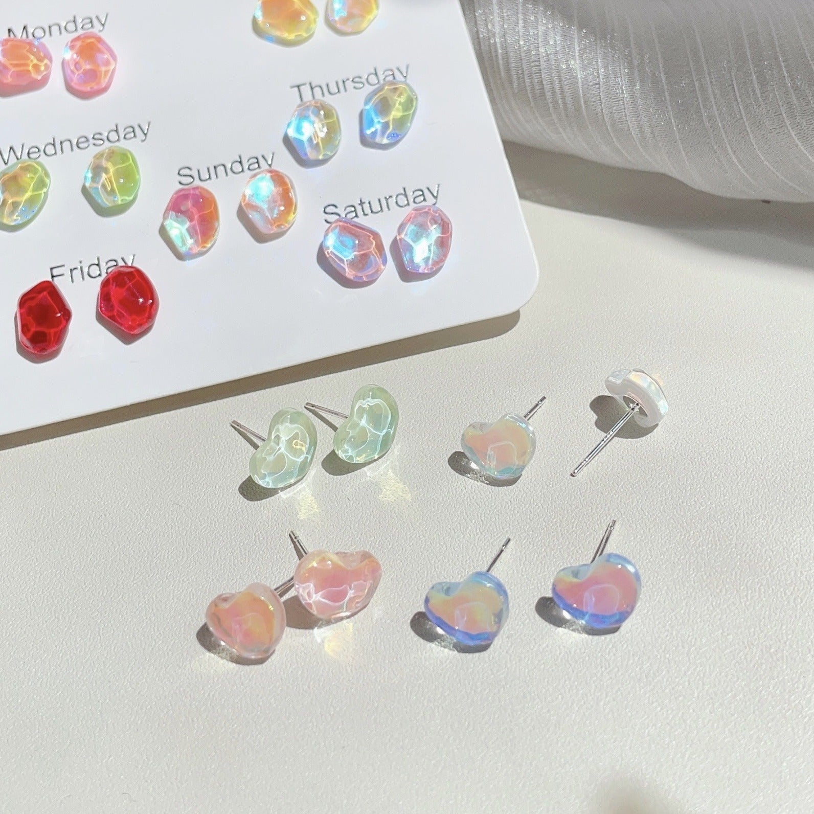 Galaxy Stone Earrings Set