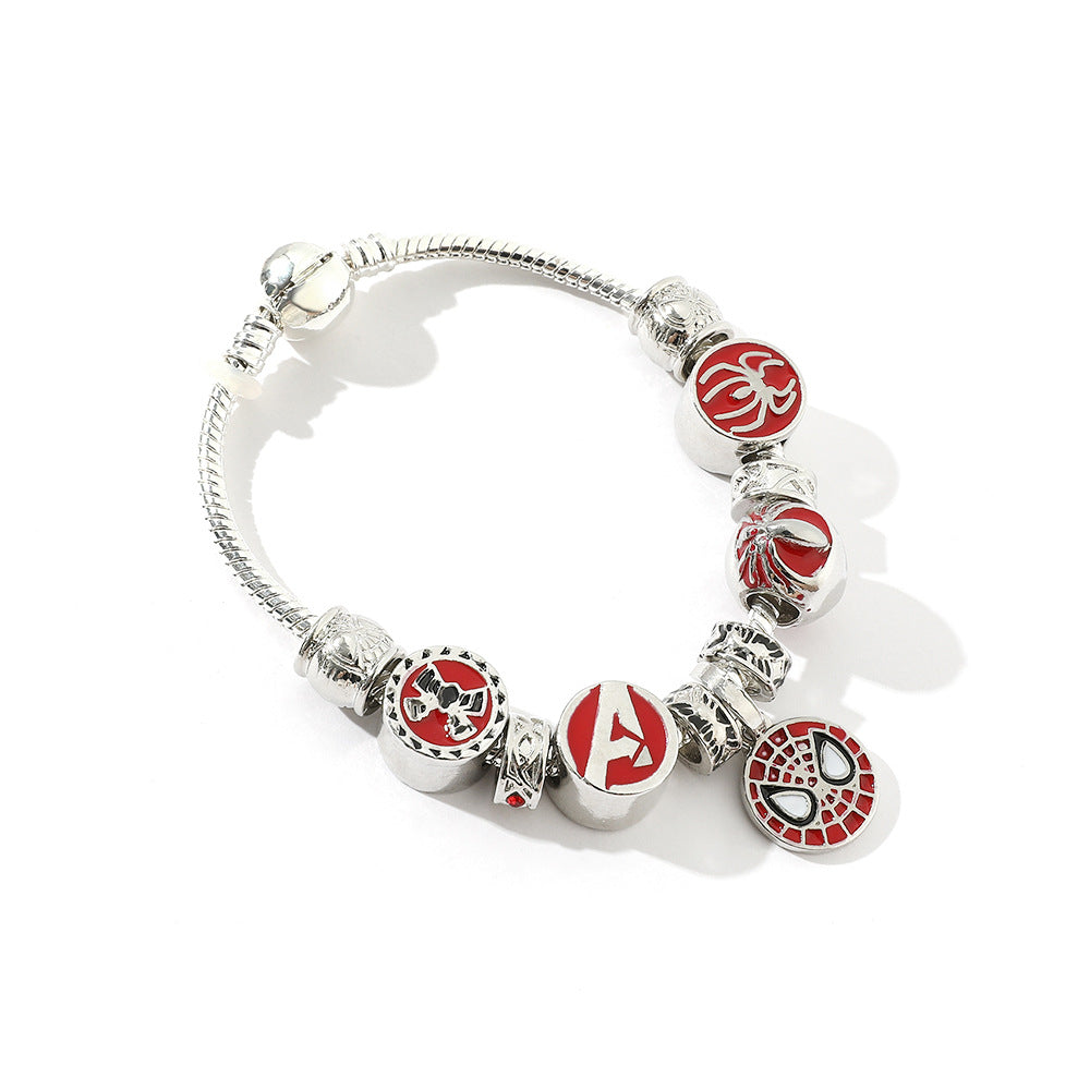 Cute Spiderrman PanDola Beaded Bracelet