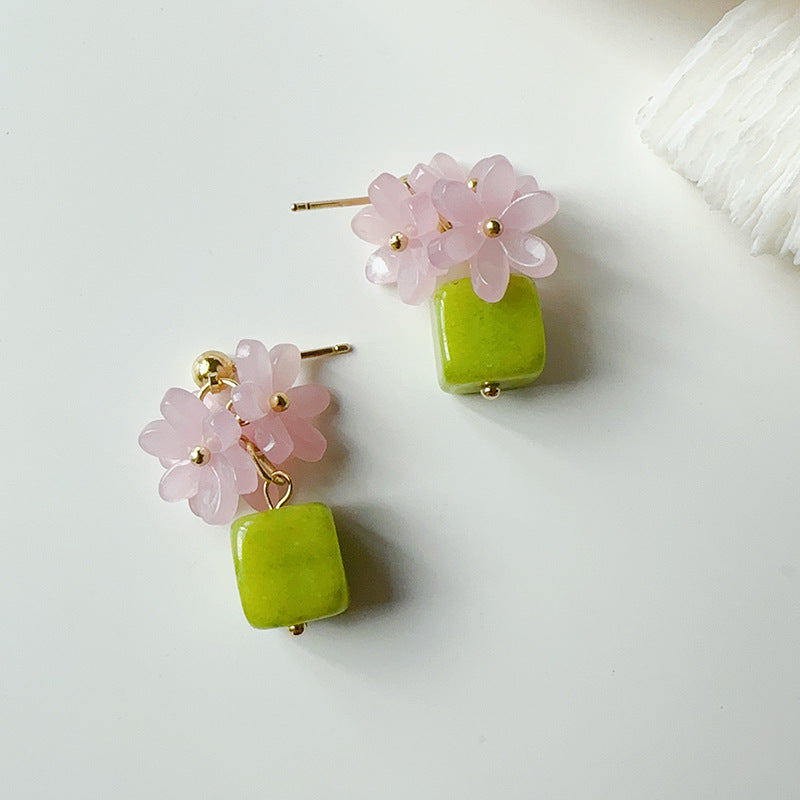 Green Field Garden Sweet Earrings