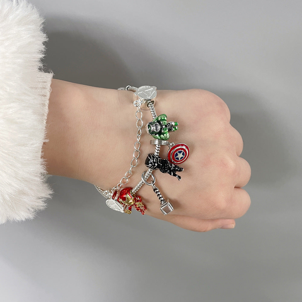 Cute Marvel Superhero PanDola Beaded Bracelet