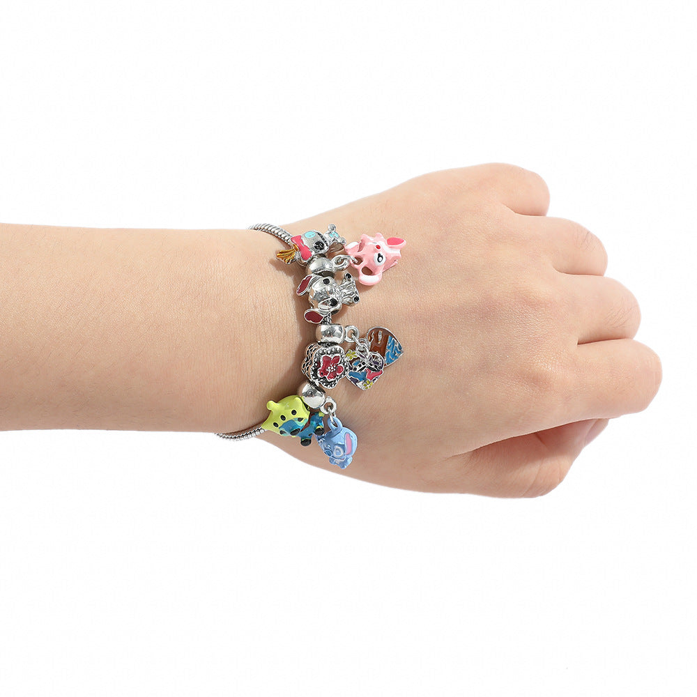 Cute Stittch PanDola Beaded Bracelet