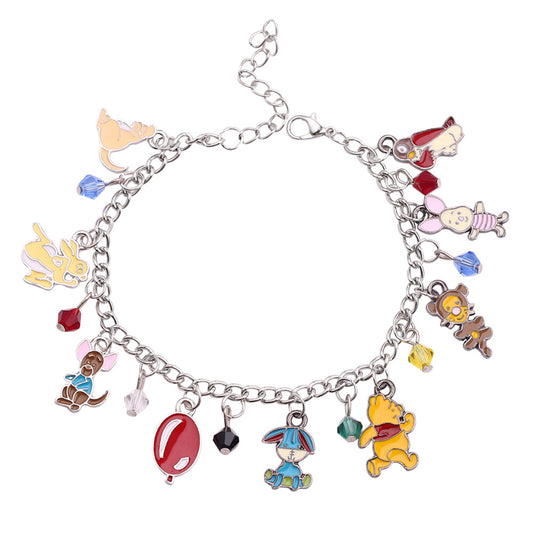 Cute Winnie the Poooh PanDola Beaded Bracelet