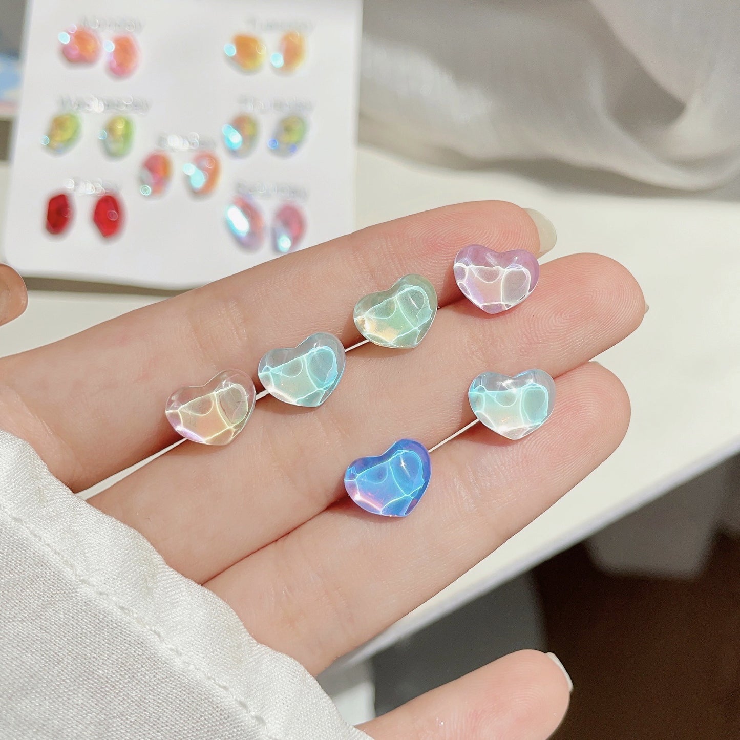 Galaxy Stone Earrings Set 6-pairs