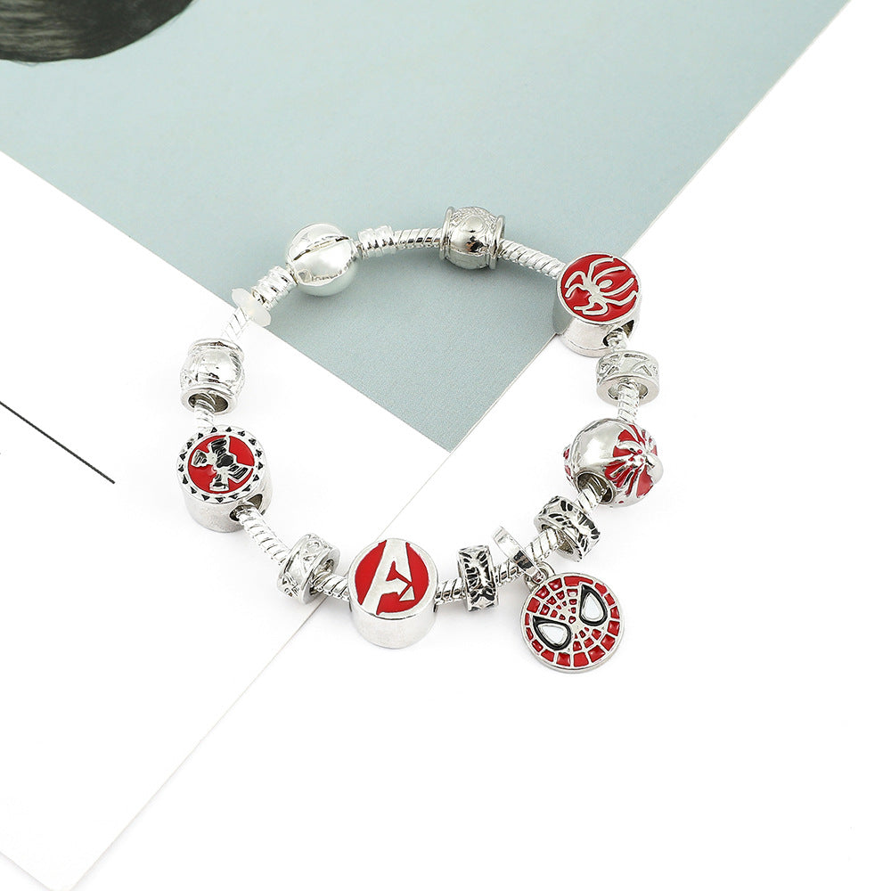 Cute Spiderrman PanDola Beaded Bracelet